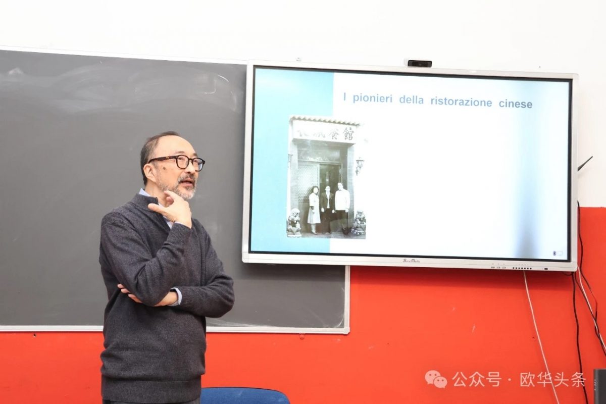 Huang Mingwen mostra la fusione culturale attraverso la cucina italo-cinese.